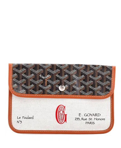Pre-owned Pre-owned Goyard  Goyard Le Foulard Pouch Coated Canvas In Multi