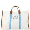 Pre-owned Goyard  Goyard Mediterranee Saint-tropez Reversible Tote Coated Canvas In Neutral