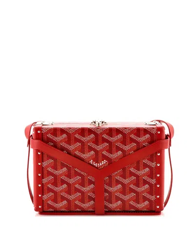Pre-owned Pre-owned Goyard  Goyard Minaudiere Bag Coated Canvas In Red