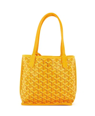 Pre-owned Pre-owned Goyard  Goyard Mini Anjou Reversible Tote Coated Canvas