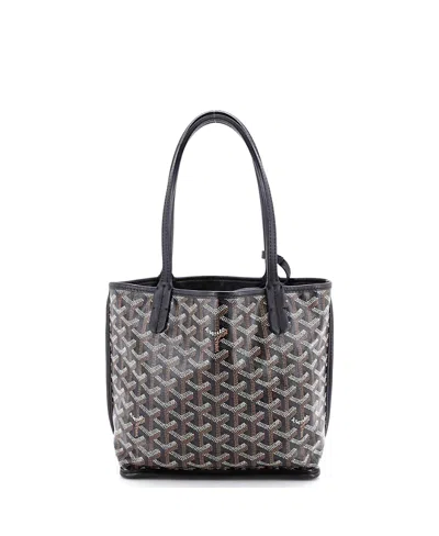 Pre-owned Pre-owned Goyard  Goyard Mini Anjou Reversible Tote Coated Canvas