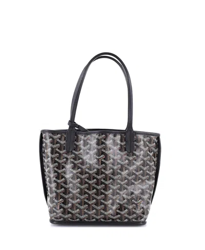 Pre-owned Pre-owned Goyard  Goyard Mini Anjou Reversible Tote Printed Coated Canvas