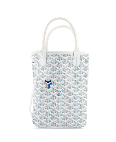 Pre-owned Pre-owned Goyard  Goyard Mini Poitiers Tote Claire Voie Coated Canvas