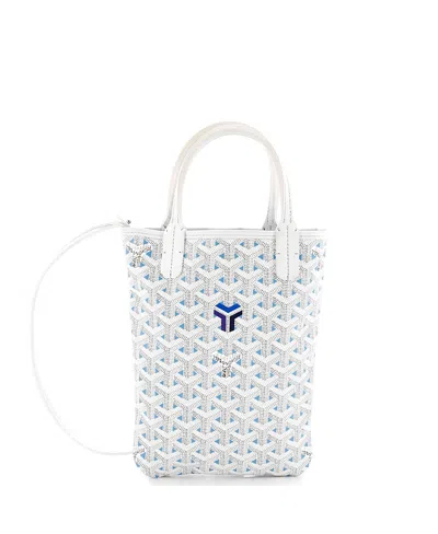 Pre-owned Pre-owned Goyard  Goyard Mini Poitiers Tote Claire Voie Coated Canvas