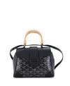 PRE-OWNED GOYARD PRE-OWNED GOYARD MINI SAIGON TOP HANDLE BAG COATED CANVAS WITH LEATHER