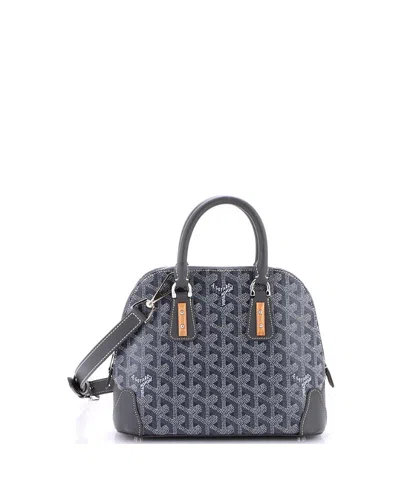 Pre-owned Pre-owned Goyard  Goyard Mini Vendome Bag Coated Canvas In Gray