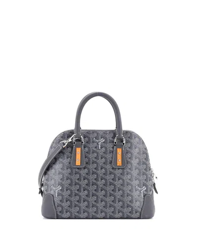 Pre-owned Pre-owned Goyard  Goyard Mini Vendome Bag Coated Canvas In Gray
