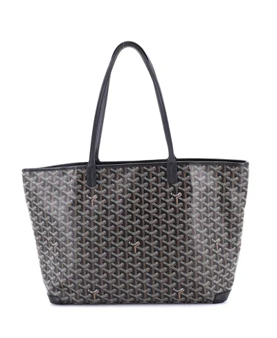 Pre-owned Pre-owned Goyard  Goyard Mm Artois Tote Coated Canvas In Black