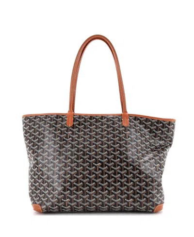 Pre-owned Pre-owned Goyard  Goyard Mm Artois Tote Coated Canvas In Black