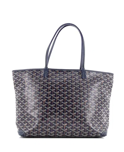 Pre-owned Pre-owned Goyard  Goyard Mm Artois Tote Coated Canvas In Blue