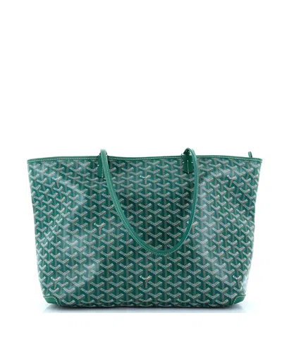 Pre-owned Pre-owned Goyard  Goyard Mm Artois Tote Coated Canvas In Green