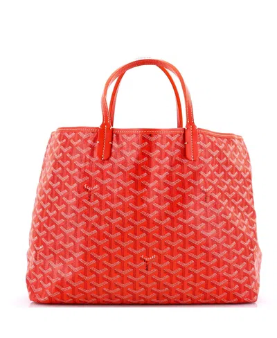 Pre-owned Pre-owned Goyard  Goyard Mm Artois Tote Coated Canvas In Orange