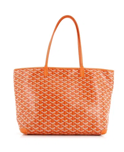 Pre-owned Pre-owned Goyard  Goyard Mm Artois Tote Coated Canvas In Orange