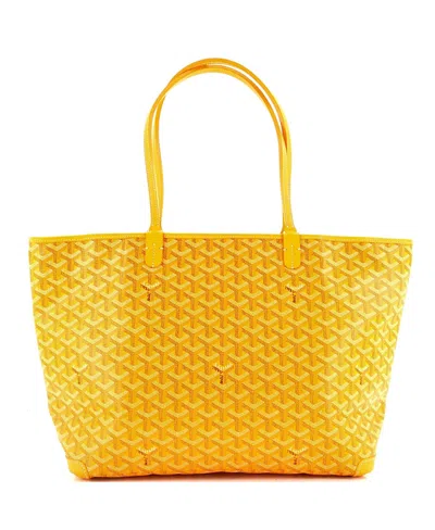 Pre-owned Pre-owned Goyard  Goyard Mm Artois Tote Coated Canvas In Yellow