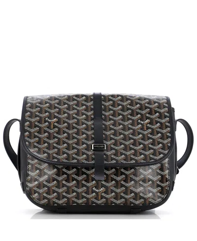 Pre-owned Pre-owned Goyard  Goyard Mm Belvedere Ii Messenger Bag Coated Canvas In Black