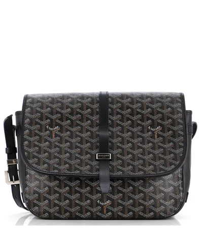 Pre-owned Pre-owned Goyard  Goyard Mm Belvedere Ii Messenger Bag Coated Canvas In Black