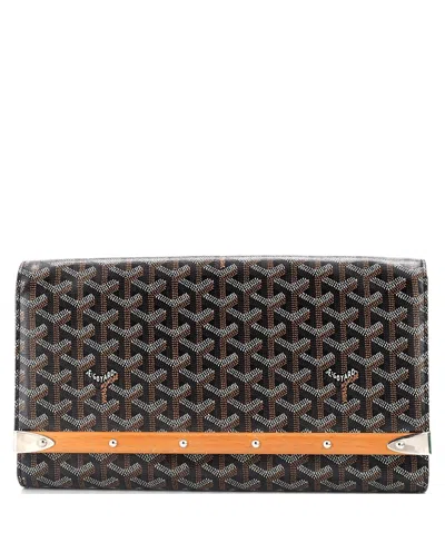 Pre-owned Pre-owned Goyard  Goyard Mm Monte Carlo Clutch Coated Canvas