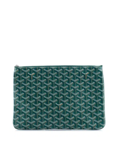 Pre-owned Pre-owned Goyard  Goyard Mm Senat Zip Pouch Coated Canvas
