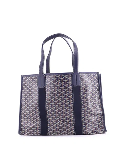 Pre-owned Pre-owned Goyard  Goyard Mm Villette Tote Printed Coated Canvas In Blue