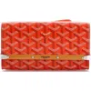 Pre-owned Goyard  Goyard Monte Carlo Clutch With Strap Coated Canvas Pm In Orange