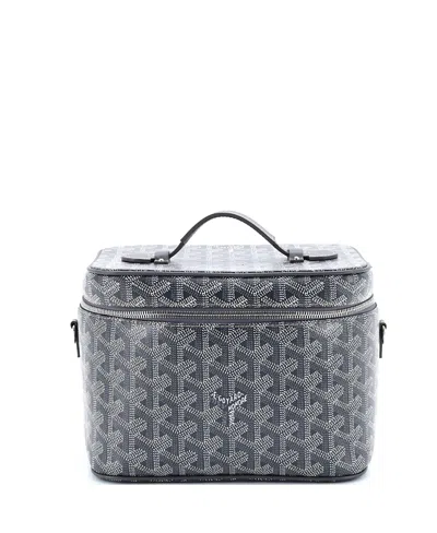 Pre-owned Pre-owned Goyard  Goyard Muse Vanity Case Coated Canvas In Gray