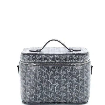 Pre-owned Goyard  Goyard Muse Vanity Case Coated Canvas In Gray