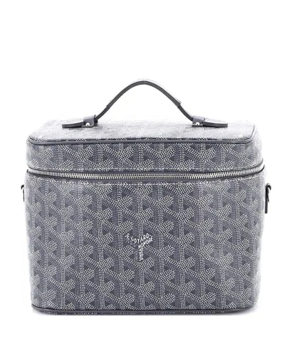 Pre-owned Pre-owned Goyard  Goyard Muse Vanity Case Coated Canvas In Gray