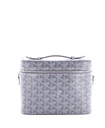 Pre-owned Pre-owned Goyard  Goyard Muse Vanity Case Coated Canvas In Gray