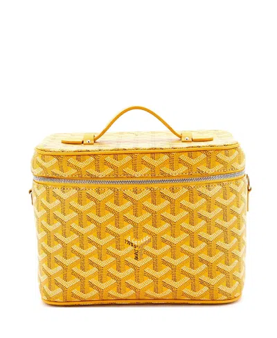 Pre-owned Pre-owned Goyard  Goyard Muse Vanity Case Coated Canvas In Yellow