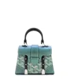 PRE-OWNED GOYARD PRE-OWNED GOYARD NANO STRUCTURED SAIGON TOP HANDLE BAG COATED CANVAS WITH LEATHER