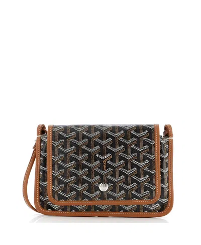 Pre-owned Pre-owned Goyard  Goyard Plumet Clutch Wallet Coated Canvas In Black