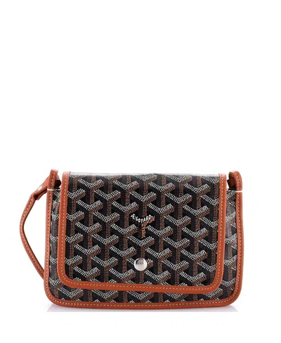 Pre-owned Pre-owned Goyard  Goyard Plumet Clutch Wallet Coated Canvas In Black
