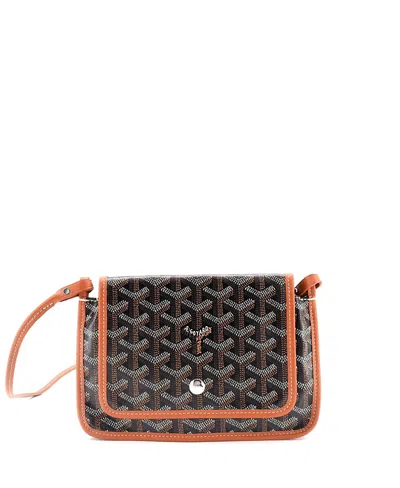 Pre-owned Pre-owned Goyard  Goyard Plumet Clutch Wallet Coated Canvas In Black