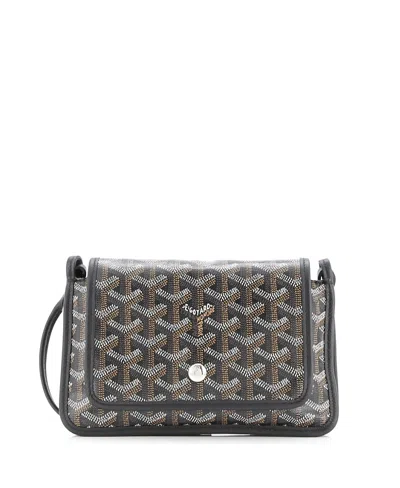 Pre-owned Pre-owned Goyard  Goyard Plumet Clutch Wallet Coated Canvas In Black