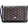 Pre-owned Goyard  Goyard Plumet Clutch Wallet Coated Canvas In Black