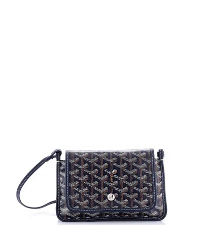 Pre-owned Pre-owned Goyard  Goyard Plumet Clutch Wallet Coated Canvas In Blue