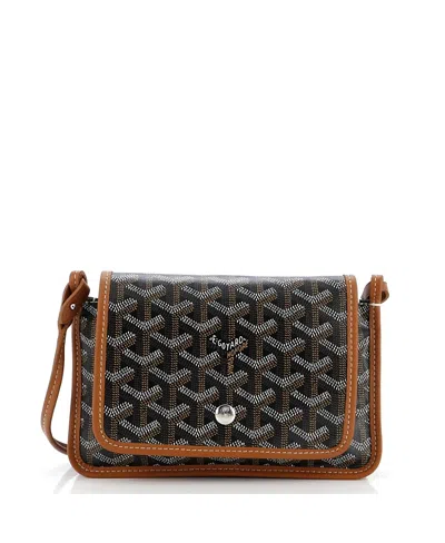 Pre-owned Pre-owned Goyard  Goyard Plumet Clutch Wallet Coated Canvas In Brown