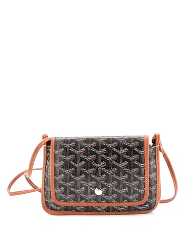 Pre-owned Pre-owned Goyard  Goyard Plumet Clutch Wallet Coated Canvas In Brown/ Black