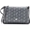 Pre-owned Goyard  Goyard Plumet Clutch Wallet Coated Canvas In Gray