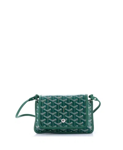 Pre-owned Pre-owned Goyard  Goyard Plumet Clutch Wallet Coated Canvas In Green