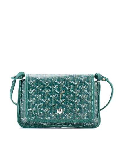 Pre-owned Pre-owned Goyard  Goyard Plumet Clutch Wallet Coated Canvas In Green