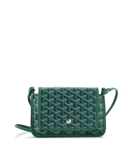 Pre-owned Pre-owned Goyard  Goyard Plumet Clutch Wallet Coated Canvas In Green