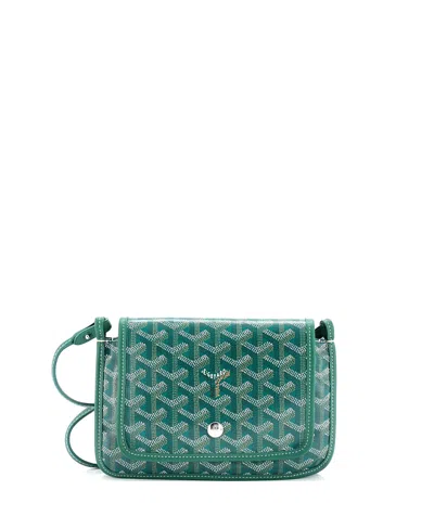 Pre-owned Pre-owned Goyard  Goyard Plumet Clutch Wallet Coated Canvas In Green