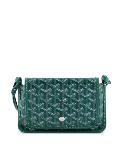 Pre-owned Pre-owned Goyard  Goyard Plumet Clutch Wallet Coated Canvas In Green