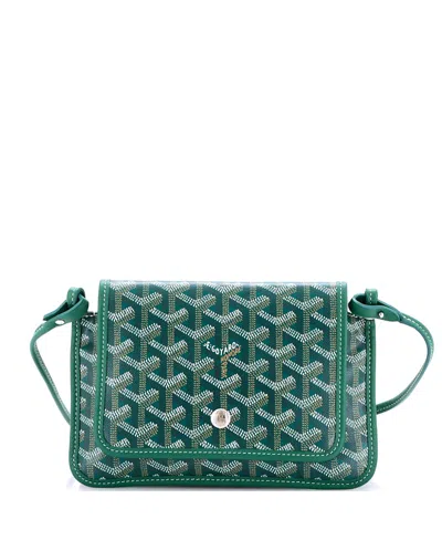 Pre-owned Pre-owned Goyard  Goyard Plumet Clutch Wallet Coated Canvas In Green