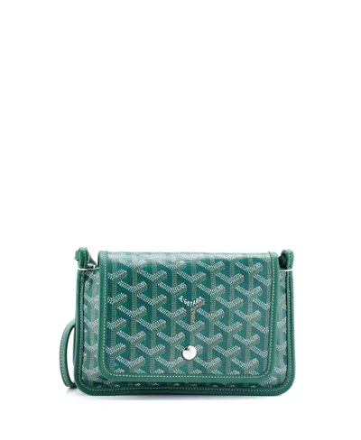 Pre-owned Pre-owned Goyard  Goyard Plumet Clutch Wallet Coated Canvas In Green