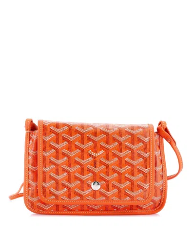 Pre-owned Pre-owned Goyard  Goyard Plumet Clutch Wallet Coated Canvas In Orange