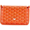 Pre-owned Goyard  Goyard Plumet Clutch Wallet Coated Canvas In Orange