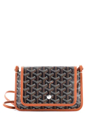 Pre-owned Pre-owned Goyard  Goyard Plumet Clutch Wallet Printed Coated Canvas In Brown