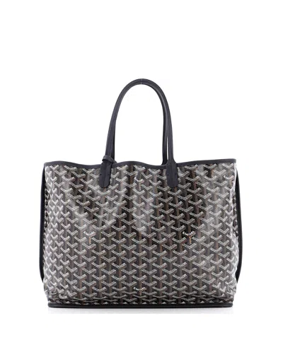 Pre-owned Pre-owned Goyard  Goyard Pm Anjou Reversible Tote Coated Canvas In Black